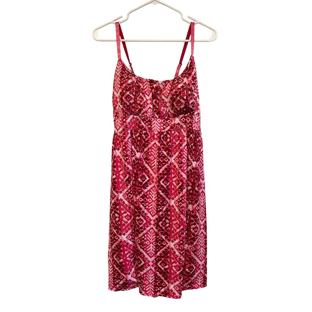 Allison Brittney Pink Babydoll Dress Sleeveless Padded Vintage Y2k Resort Large